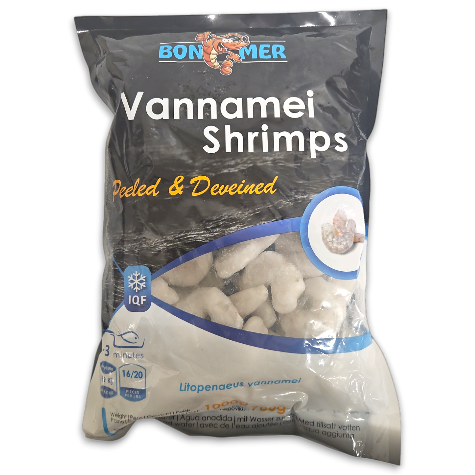 BONEMER VANNAMEI SHRIMPS PND 700G 16/20