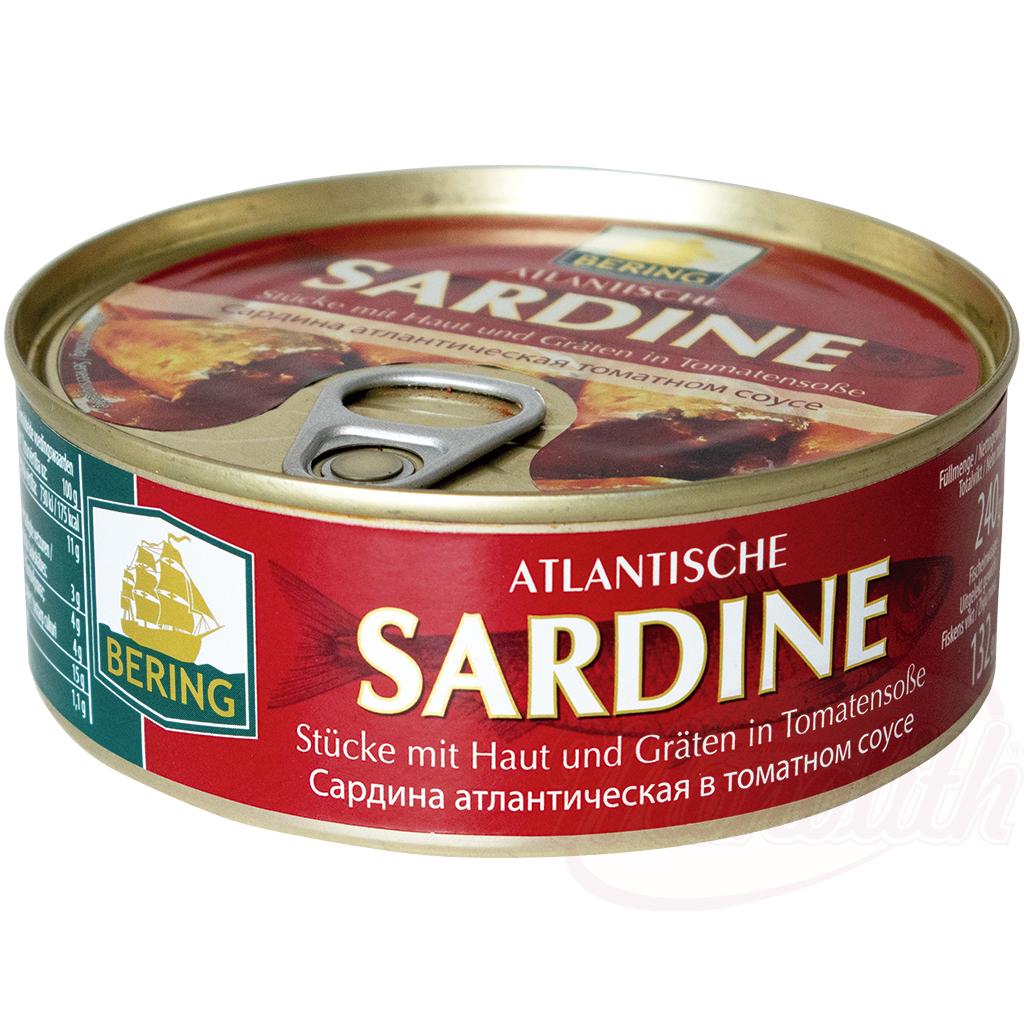 BERING SARDINES IN TOMATO 240G