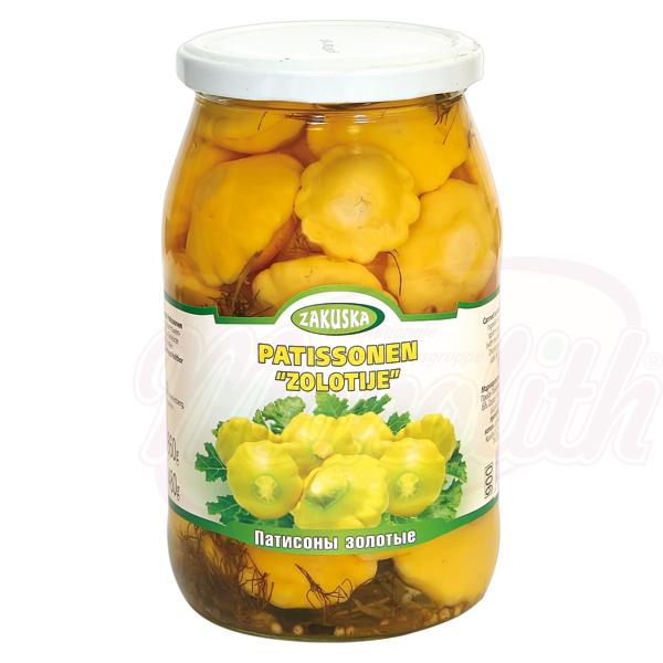 ZAKUSKA PICKLED YELLOW BUTTON 900ML