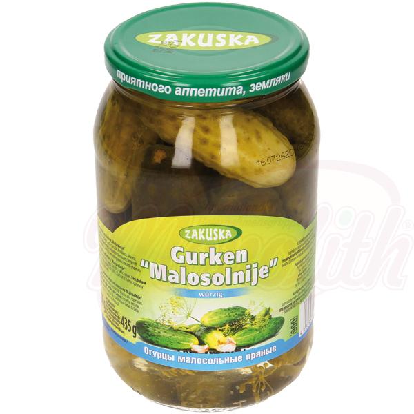 ZAKUSKA SPICY GHERKINS MALOSOLNIJE 850G