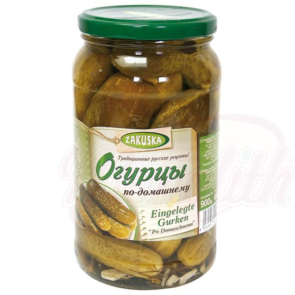 ZAKUSKA PICKLED CUCUMBER DOMASHNEMU 880G