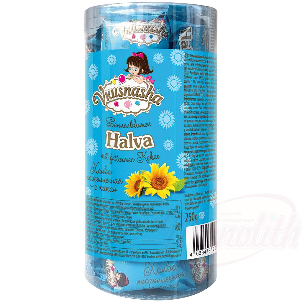 VKUSNASHA SUNFLOWER HALVA COCOA 250G