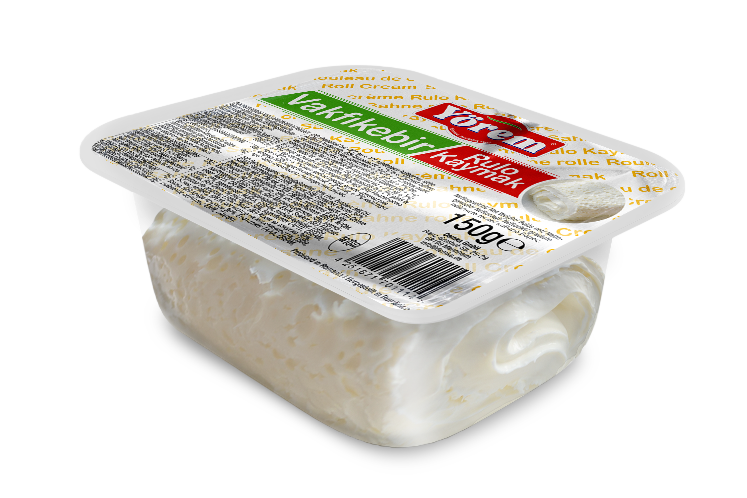YÖREM RULO FRESH KAYMAK 150G