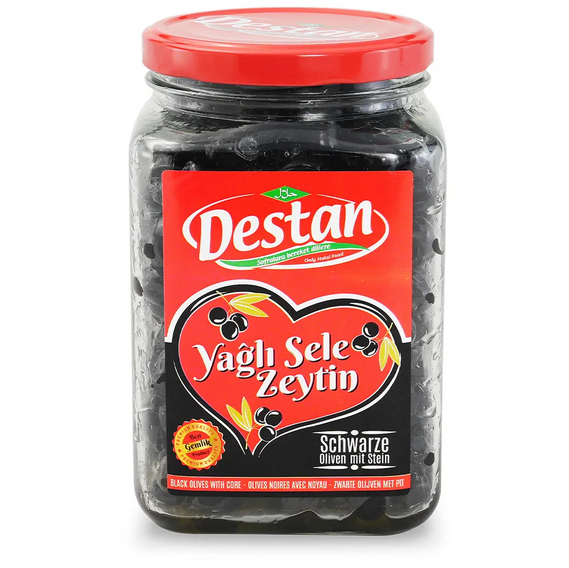 DESTAN BLACK OLIVES 900G GLASS