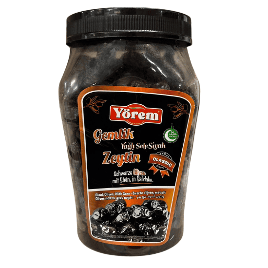 YÖREM BLACK OLIVES GEMLIK 1200G CLASSIC 