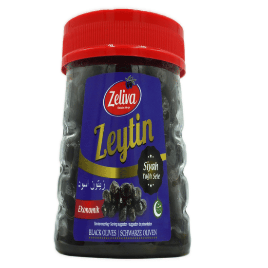 ZELIVA BLACK OLIVES ECONOMY 600G PET