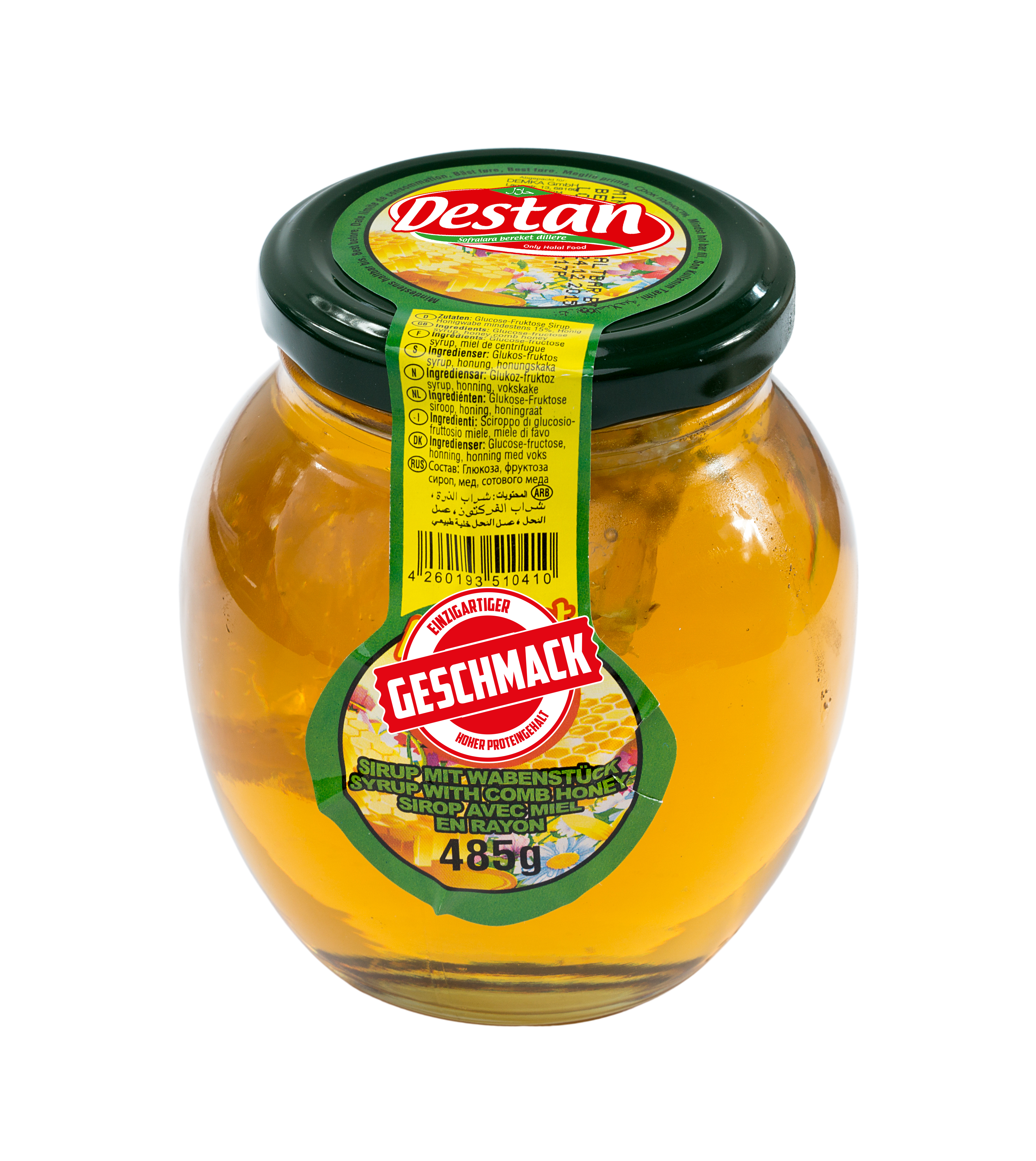 DESTAN SYRUP HONEY COMB 485G