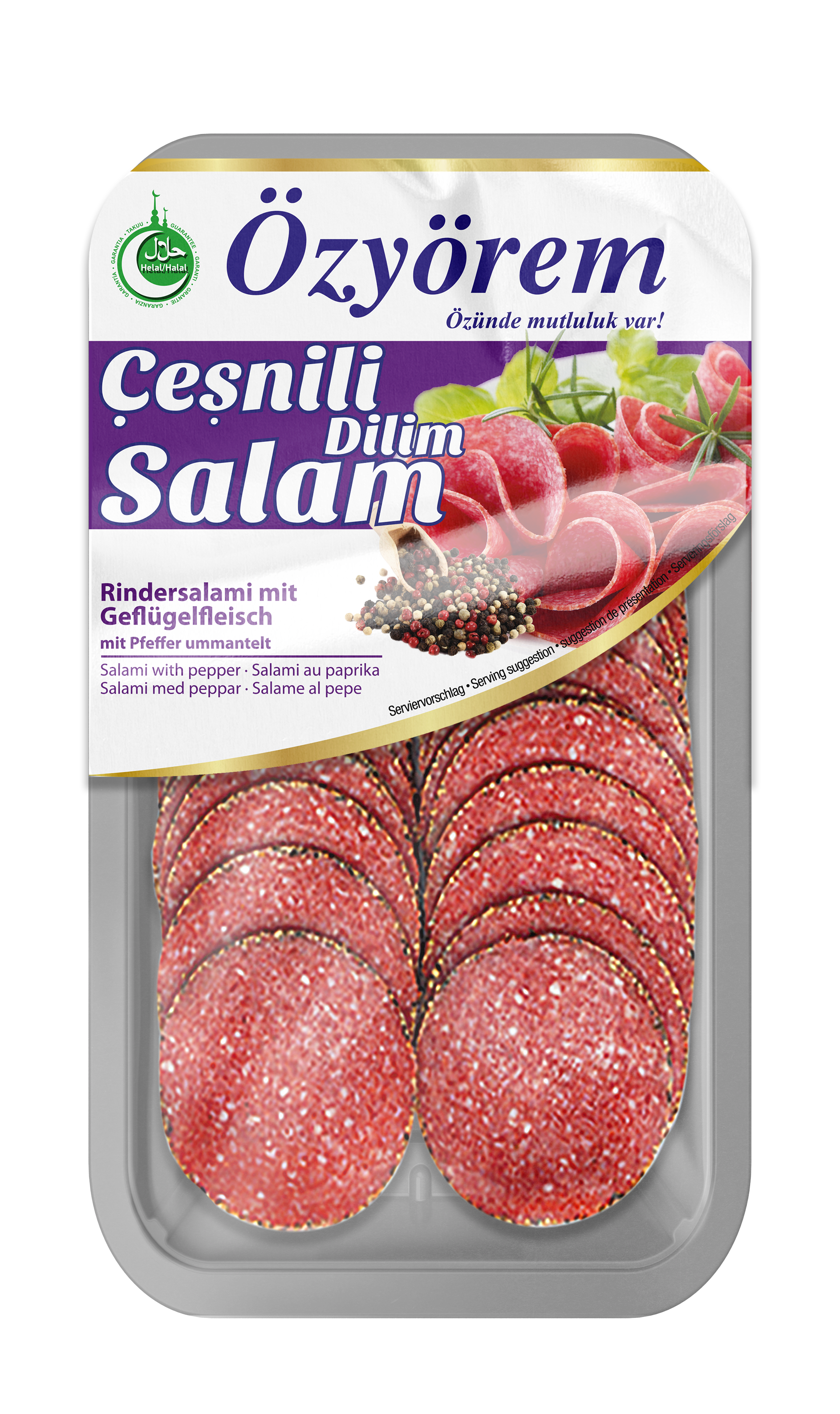 ÖZYÖREM SALAMI WIHT PEPPER 80G
