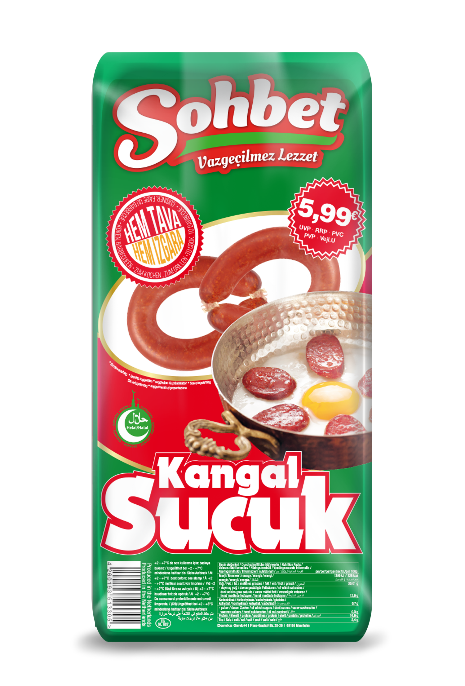 SOHBET KANGAL SUCUK 1KG