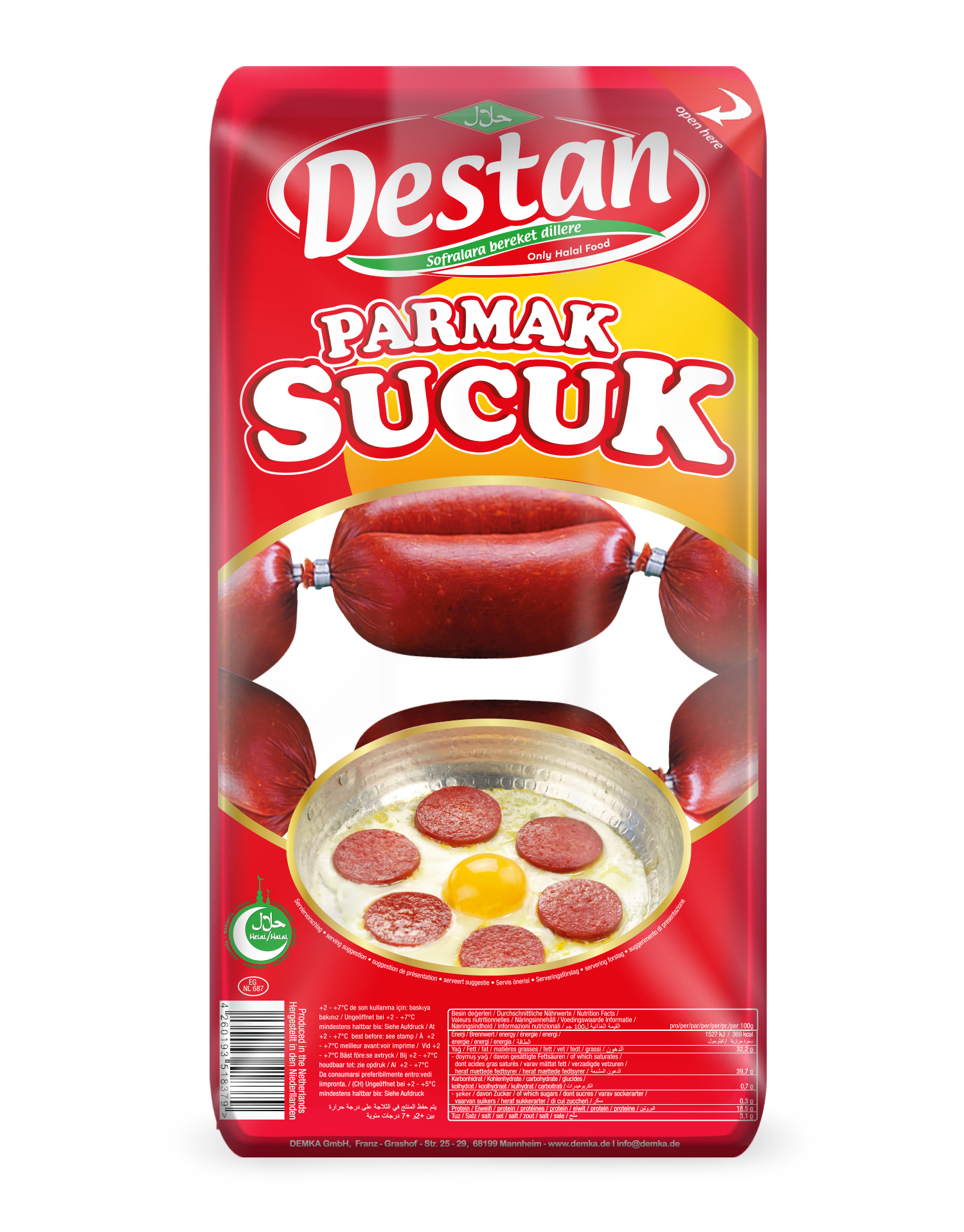 DESTAN PARMAK SUCUK 1KG