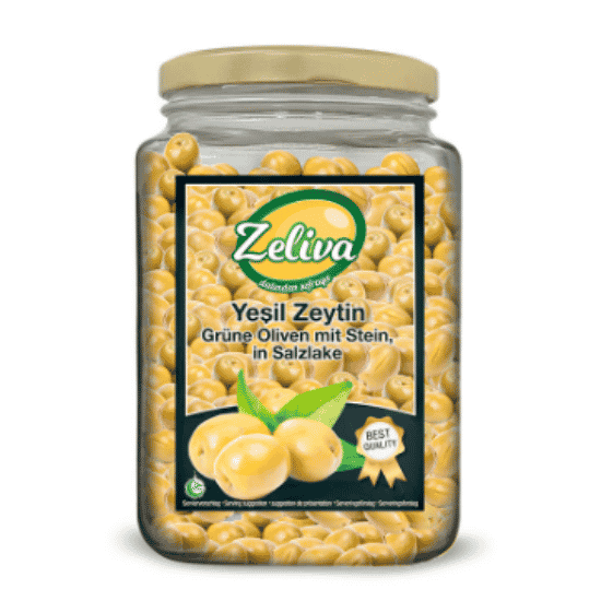 ZELIVA GREEN OLIVES COCTAIL 900G GLASS