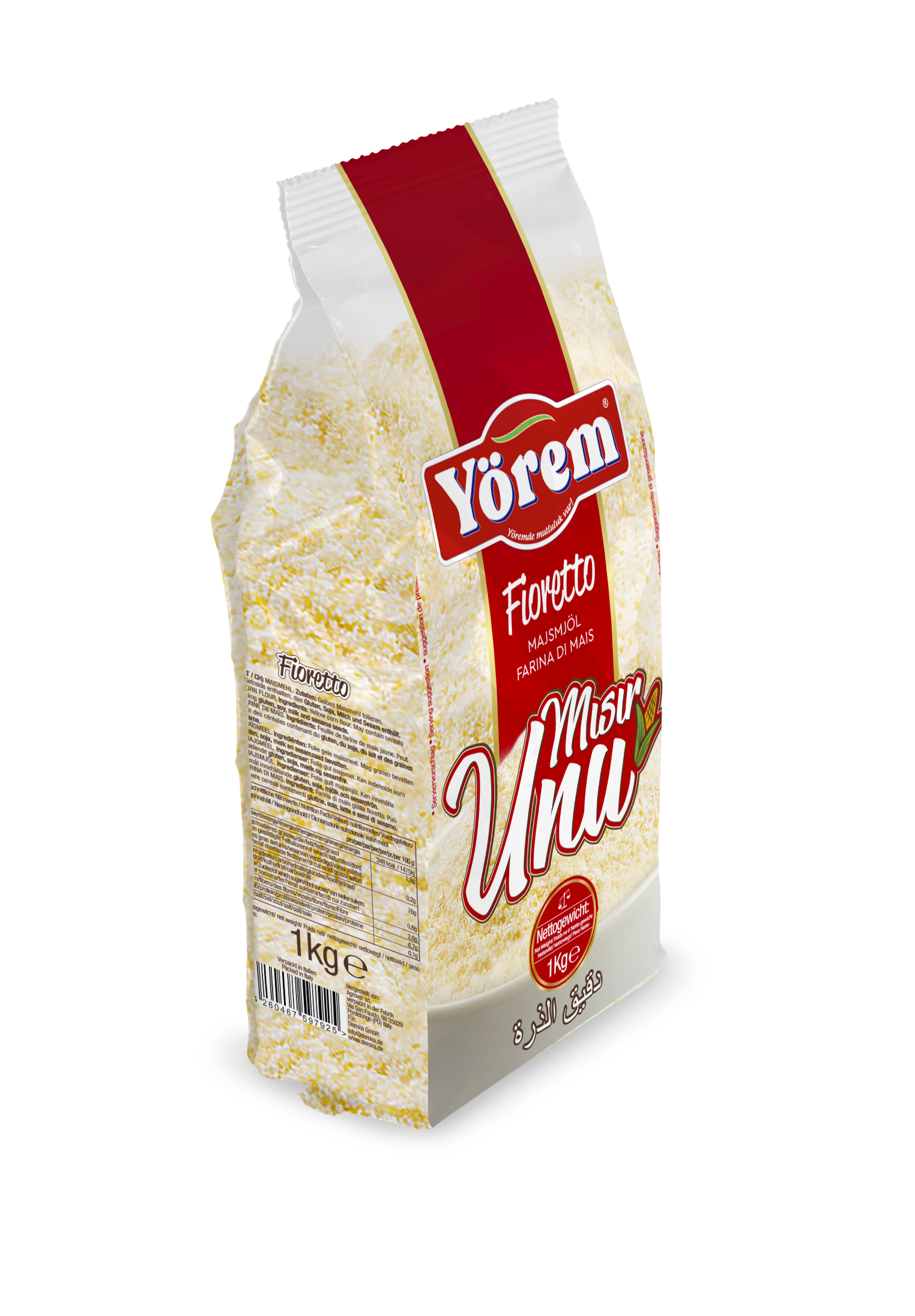 YÖREM FIORETTO CORN FLOUR YELLOW 1KG