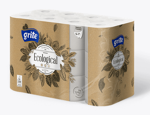 GRITE ECOLOGICAL TOILET PAPER 24ROLLS