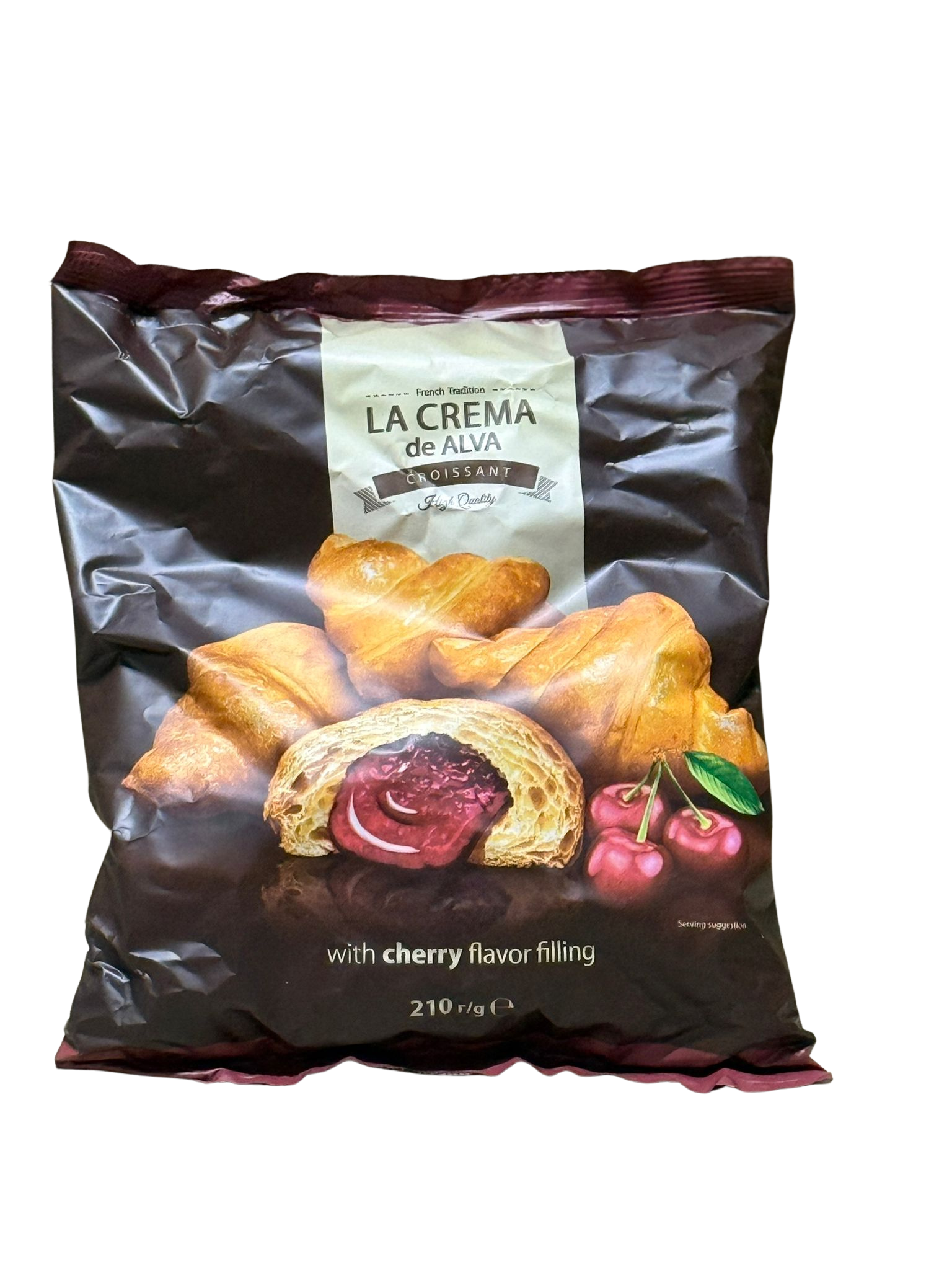 LA CREMA CROISSANT CHERRY 210G