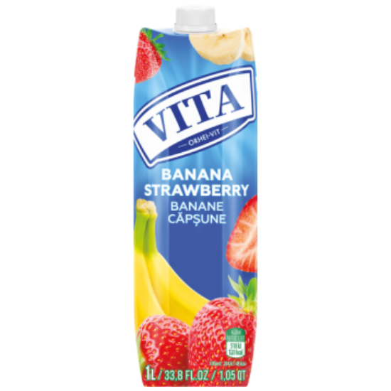 VITA BANANA STRAWBERRY JUICE 1L
