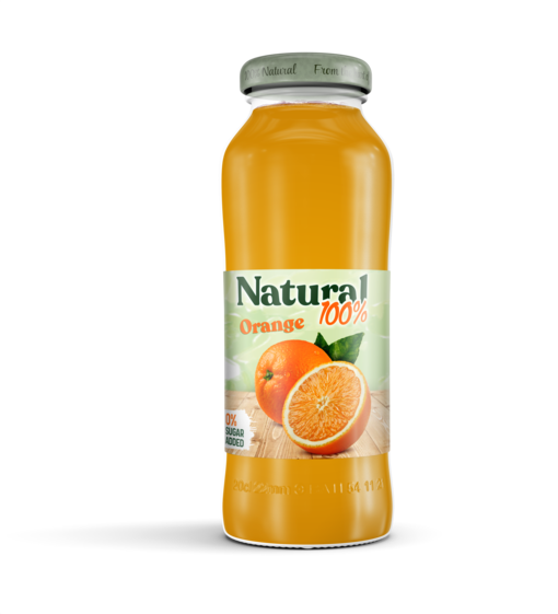 NATURAL ORANGE JUICE 100% 200ML
