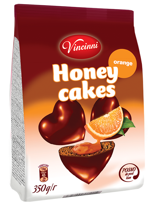 VINCINNI HONEY CAKE ORANGE 350G