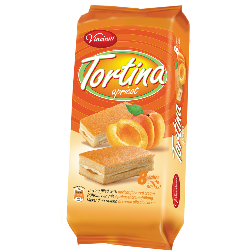 VINCINNI TORTINA APRICOT 200G