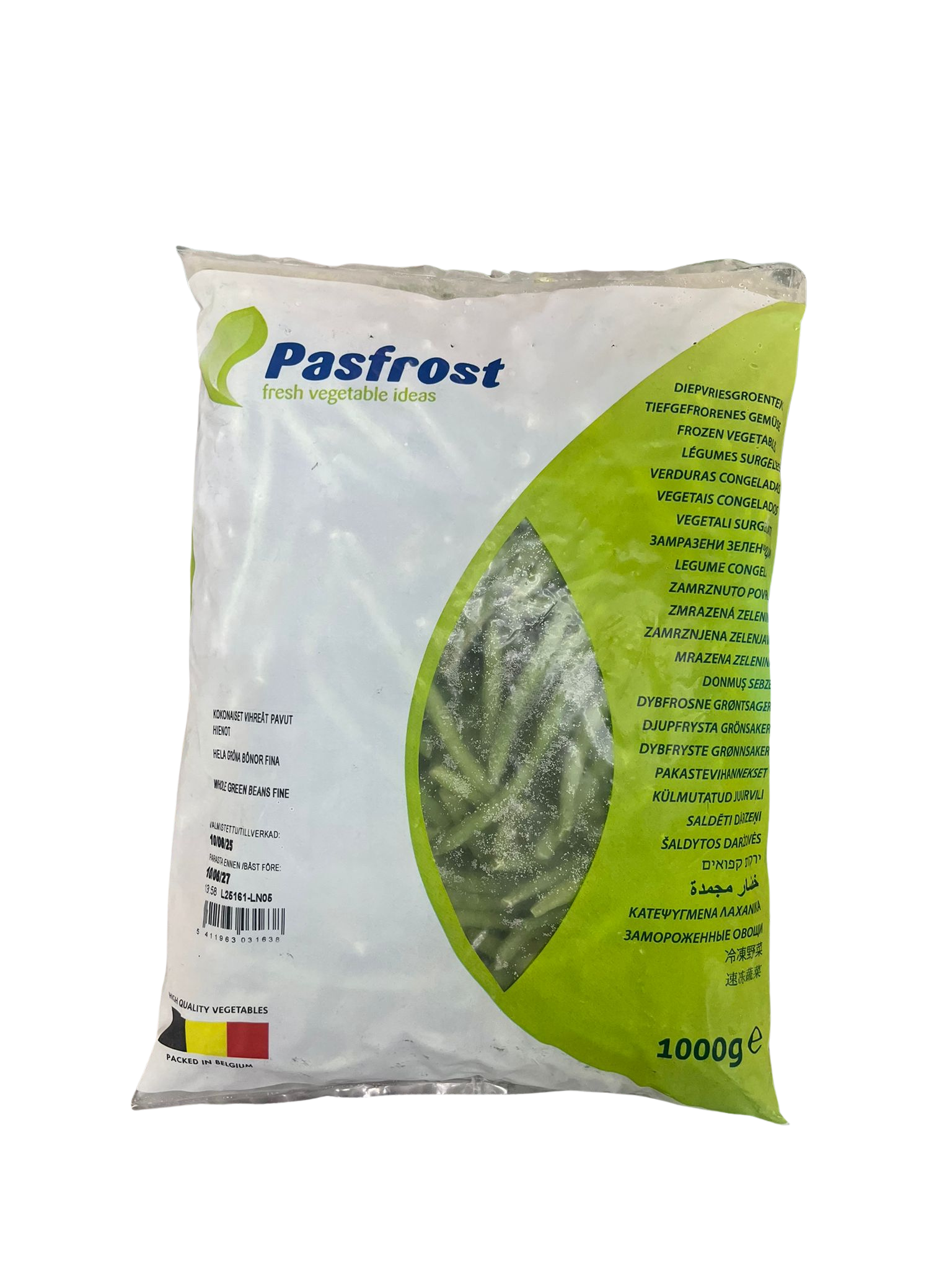 PASFROST WHOLE GREEN BEANS 1KG