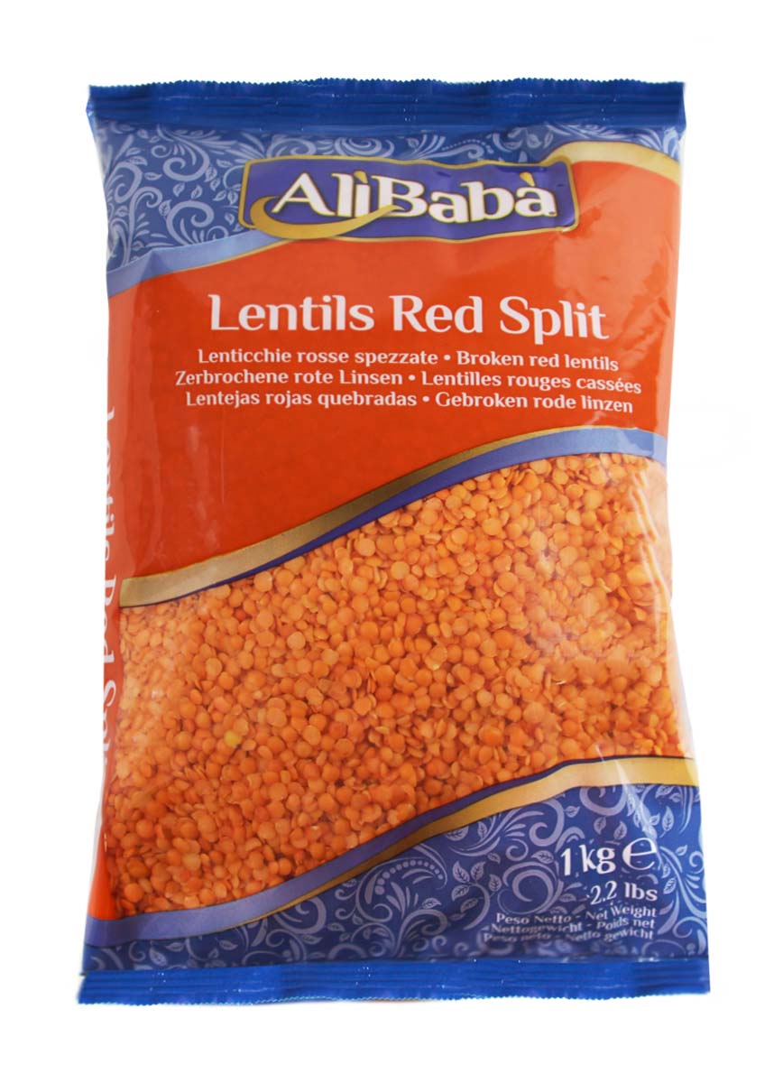 ALIBABA RED SPLIT LENTILS 1KG