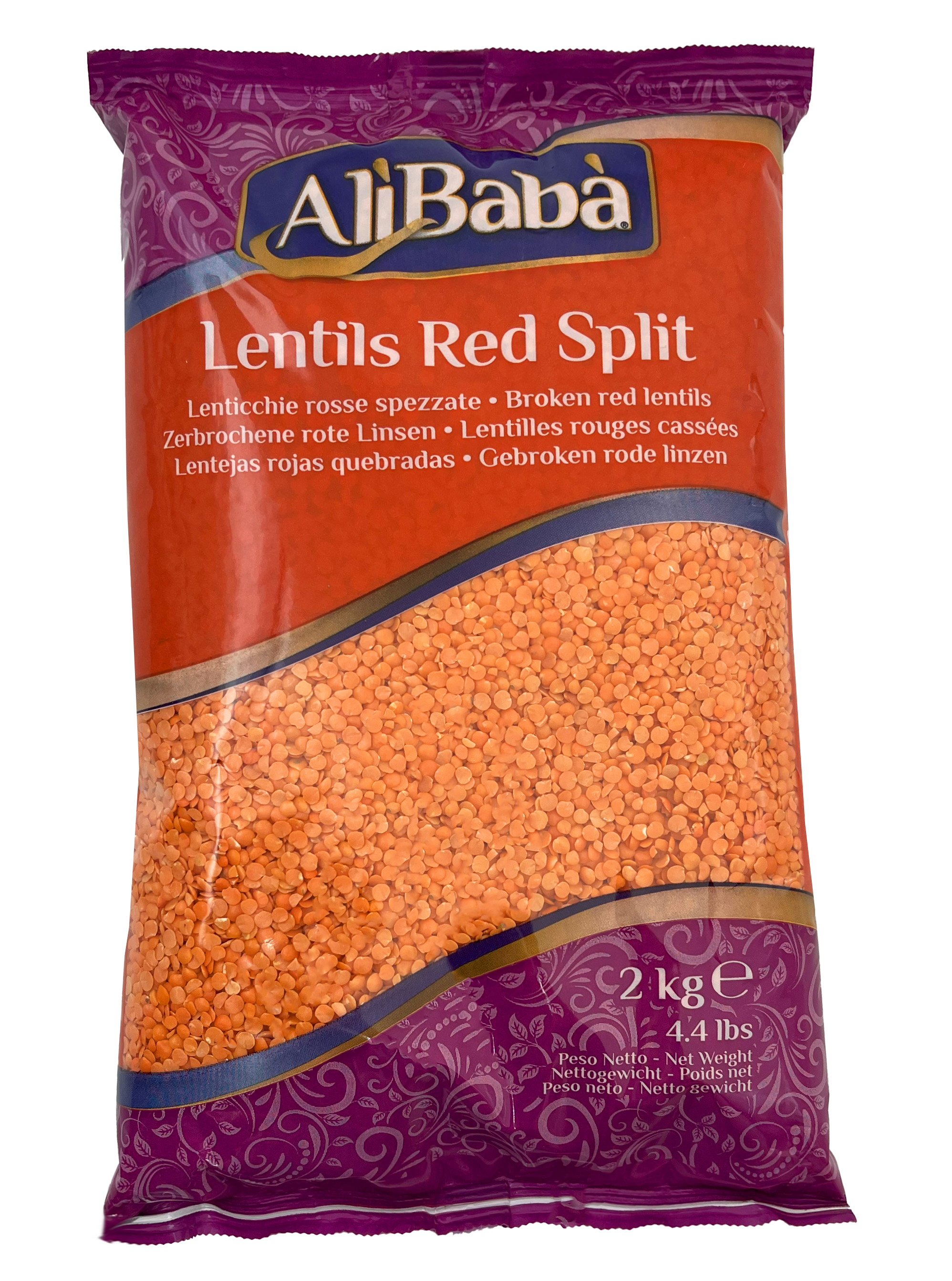 ALIBABA RED SPLIT LENTILS 2KG