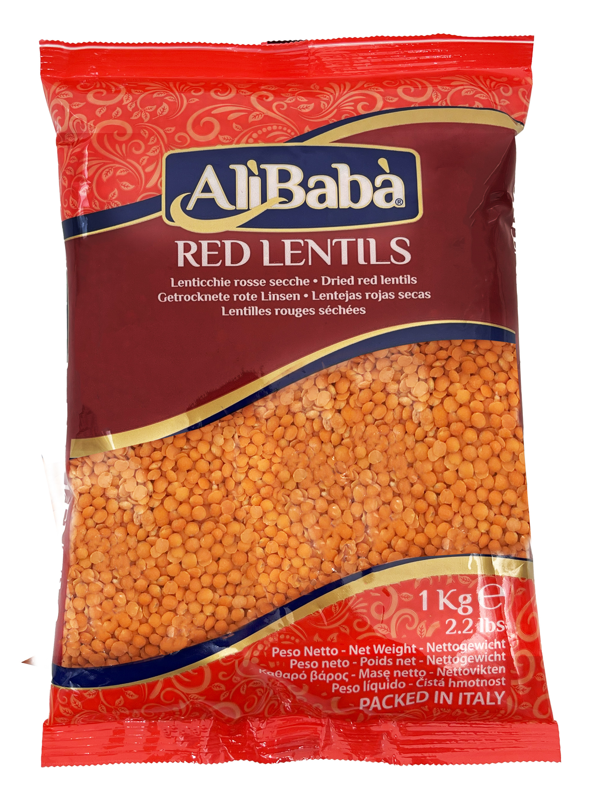 ALIBABA RED FOOTBALL LENTILS 1KG