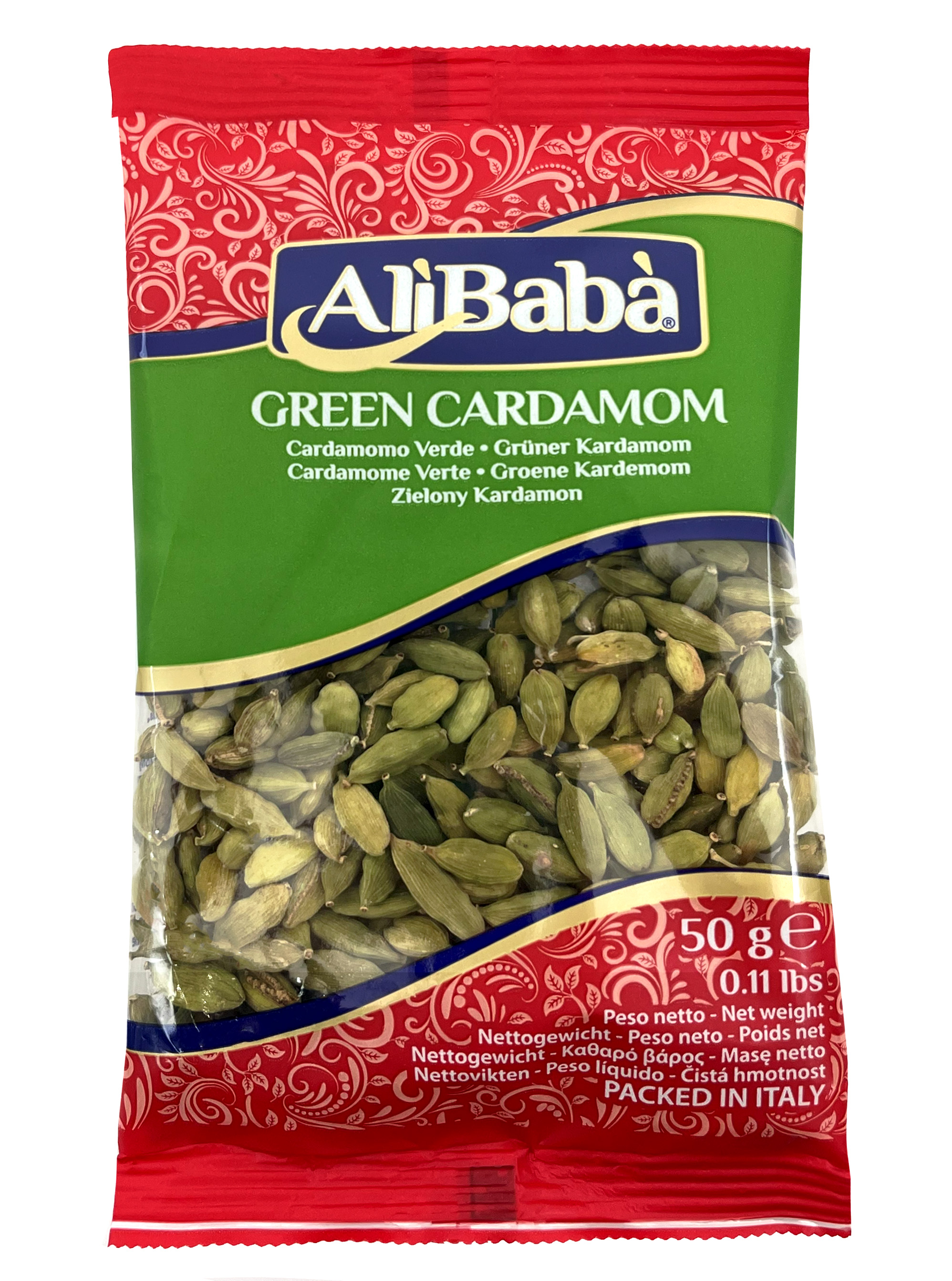 ALIBABA GREEN CARDAMOM WHOLE 50G