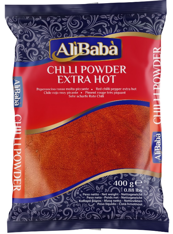 ALIBABA CHILLI POWDER EXTRA HOT 400G