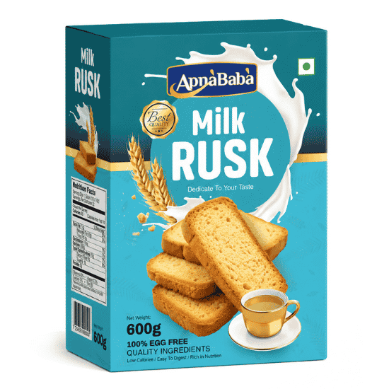 APNABABA MILK FLAVOUR RUSK 600G