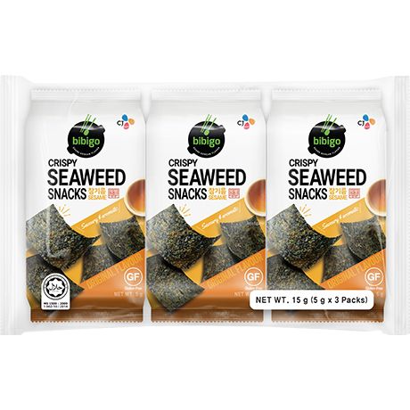 BIBIGO SEAWEED SNACK CRISPY ORIGINAL 3X5G