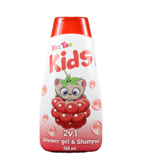 ME TOO 2IN1 SHOWER SHAMPOO RASPBER 500ML
