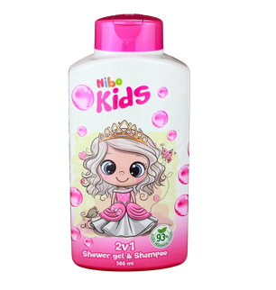 NIBO 2IN1 SHOWER SHAMPOO PRINCES 500ML