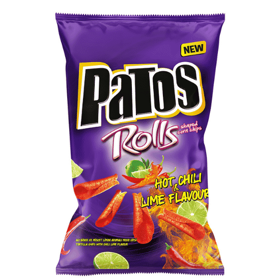 PATOS ROLLS HOT CHILI & LIME 109G