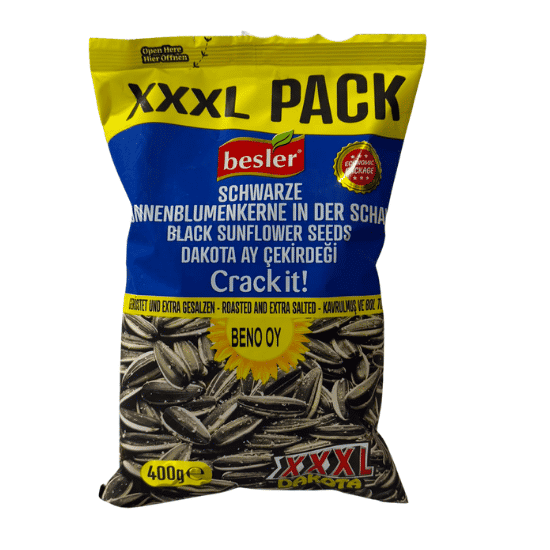 BESLER DAKOTA SUNFLOWER SEEDS EXTRA SALTED 400G