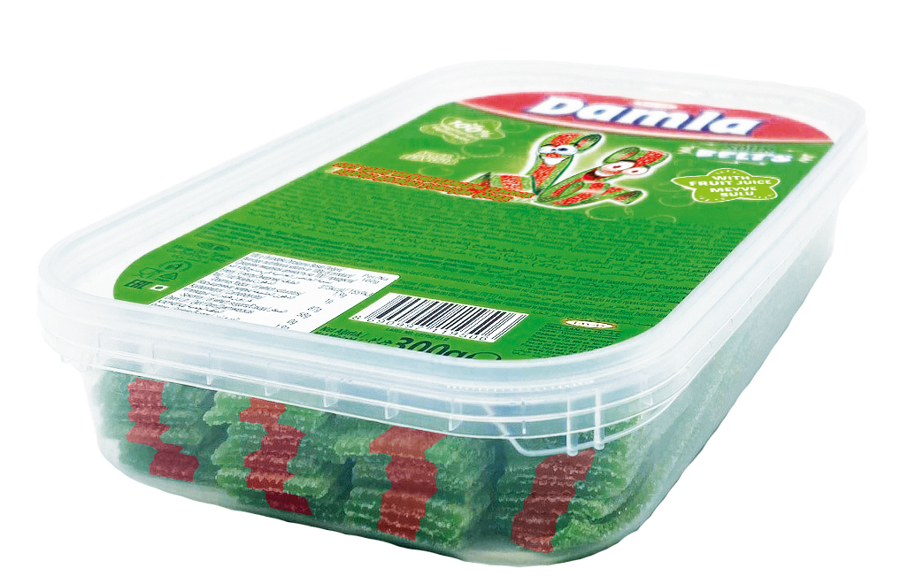 TAYAS SOUR BELTS WATERMELONE 300G