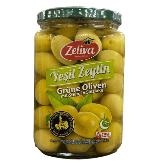 ZELIVA COCTAIL GREEN OLIVES 400G