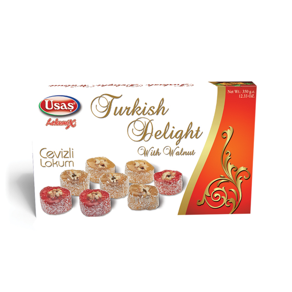 USAS TURKISH DELIGHT WALNUTS 350G