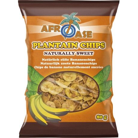 AFROASE PLANTAIN CHIPS SWEET 80G