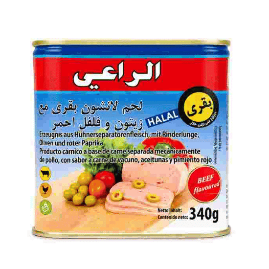 AL RAII BEEF LUNCHEON PAPRIKA OLIVES 340G