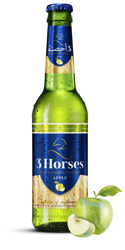 3 HORSES MALT APPLE 330ML