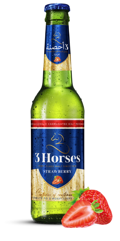 3 HORSES MALT STRAWBERRY 330ML