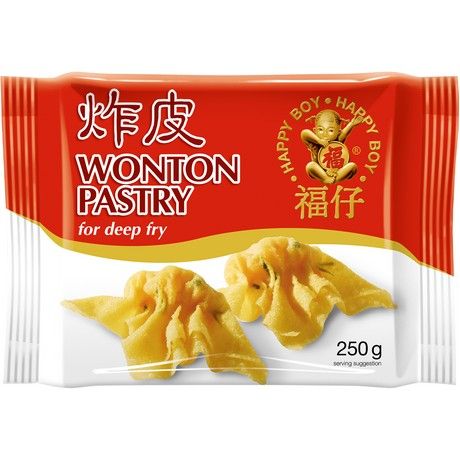 HAPPY BOY WONTON PASTRY FOR DEEP FRY 250G