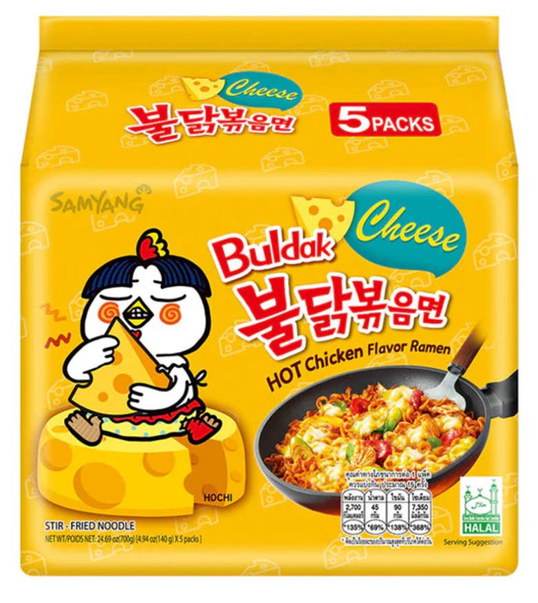 SAMYANG HOT CHICKEN CHEESE FLAVOUR 140G