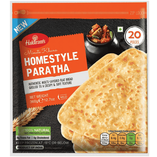 HALDIRAMS HOMESTYLE PARATHA 1,2KG