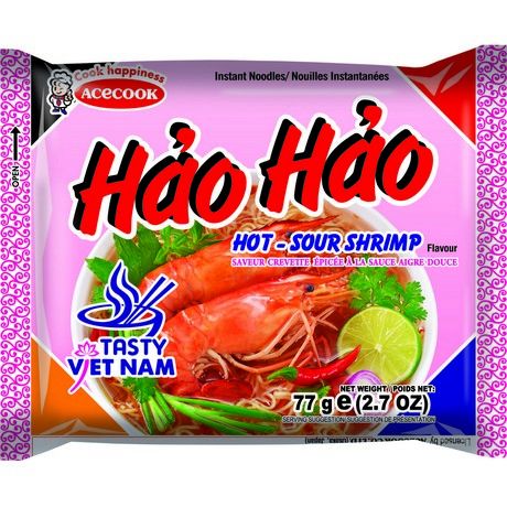 ACECOOK NOODLES SHRIMP HOT & SOUR 77G