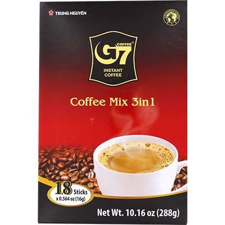 TRUNG NGUYEN 3IN1 COFFEE 18PCS 288G