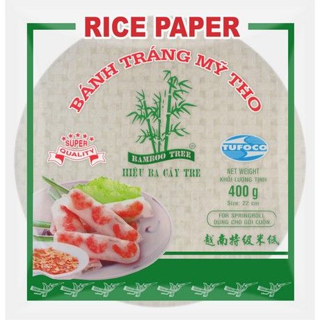 BAMBOO TREE RICE PAPER SPRING ROLL 22CM 400G