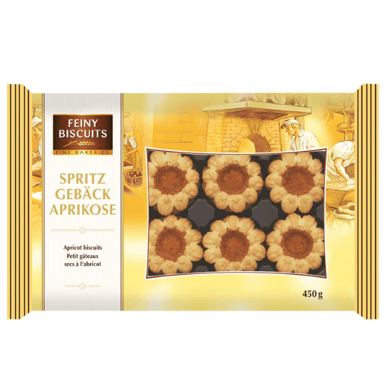 FEINY CRISPY BISCUIT APRICOT 450G