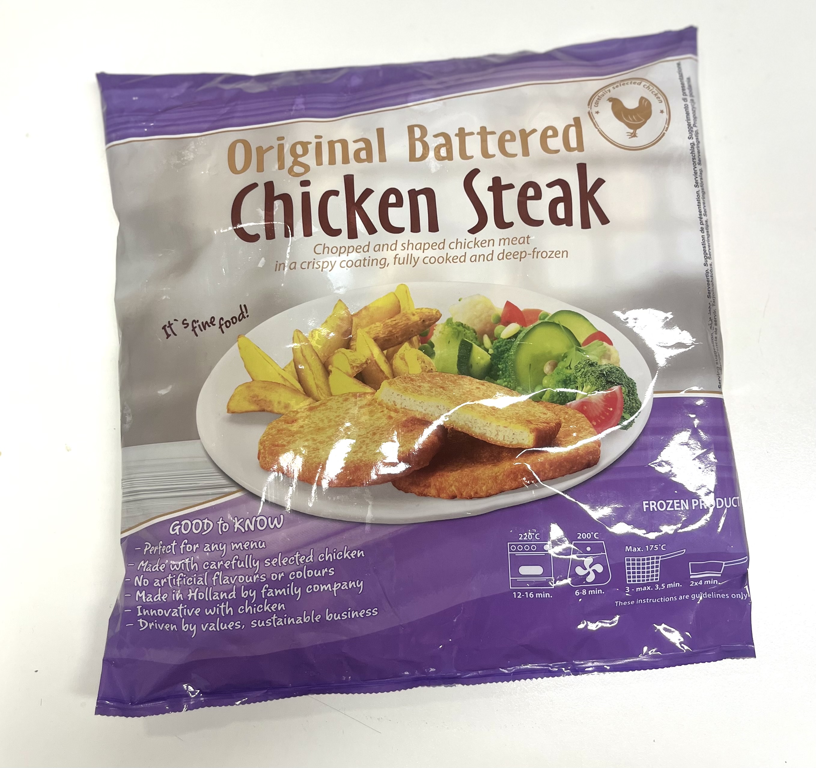 ELBURG BATTERED CHICKEN STEAK 1KG