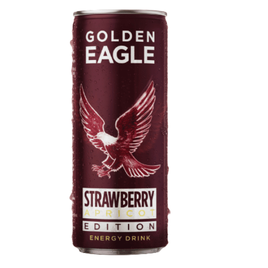 GOLDEN EAGLE STRAWBERRY APRICOT ENERGY DRINK 250ML